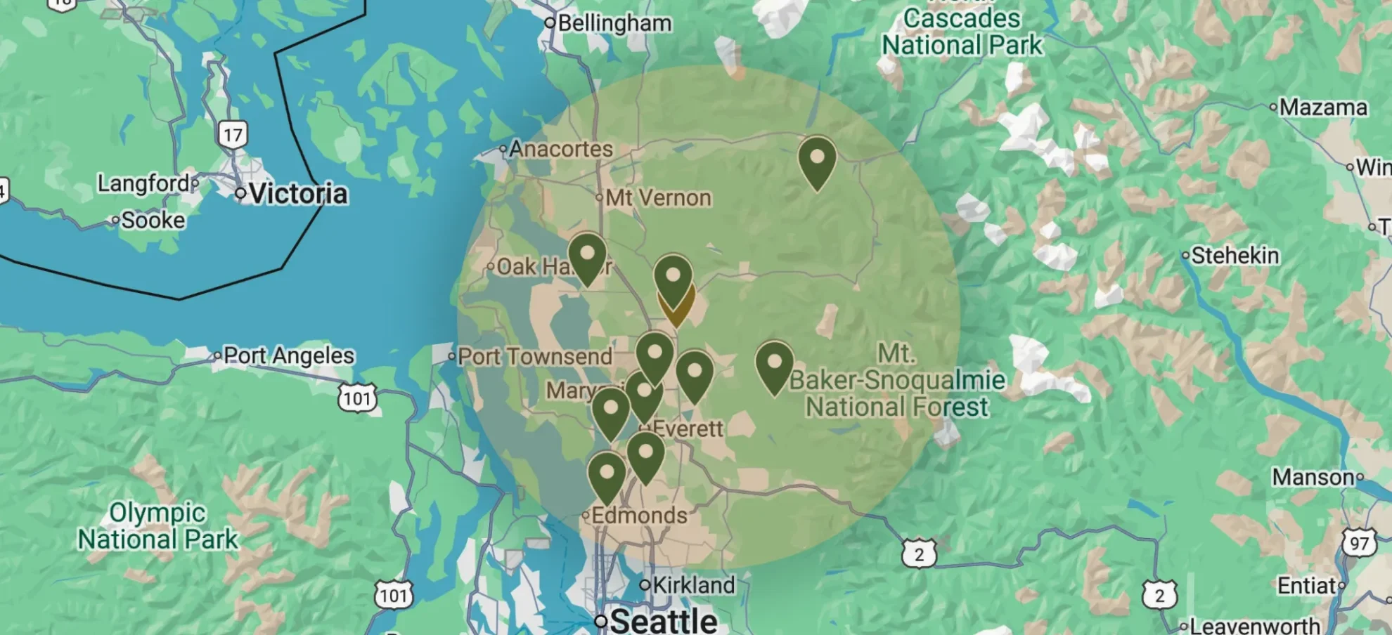 Map Form Full Width Frame